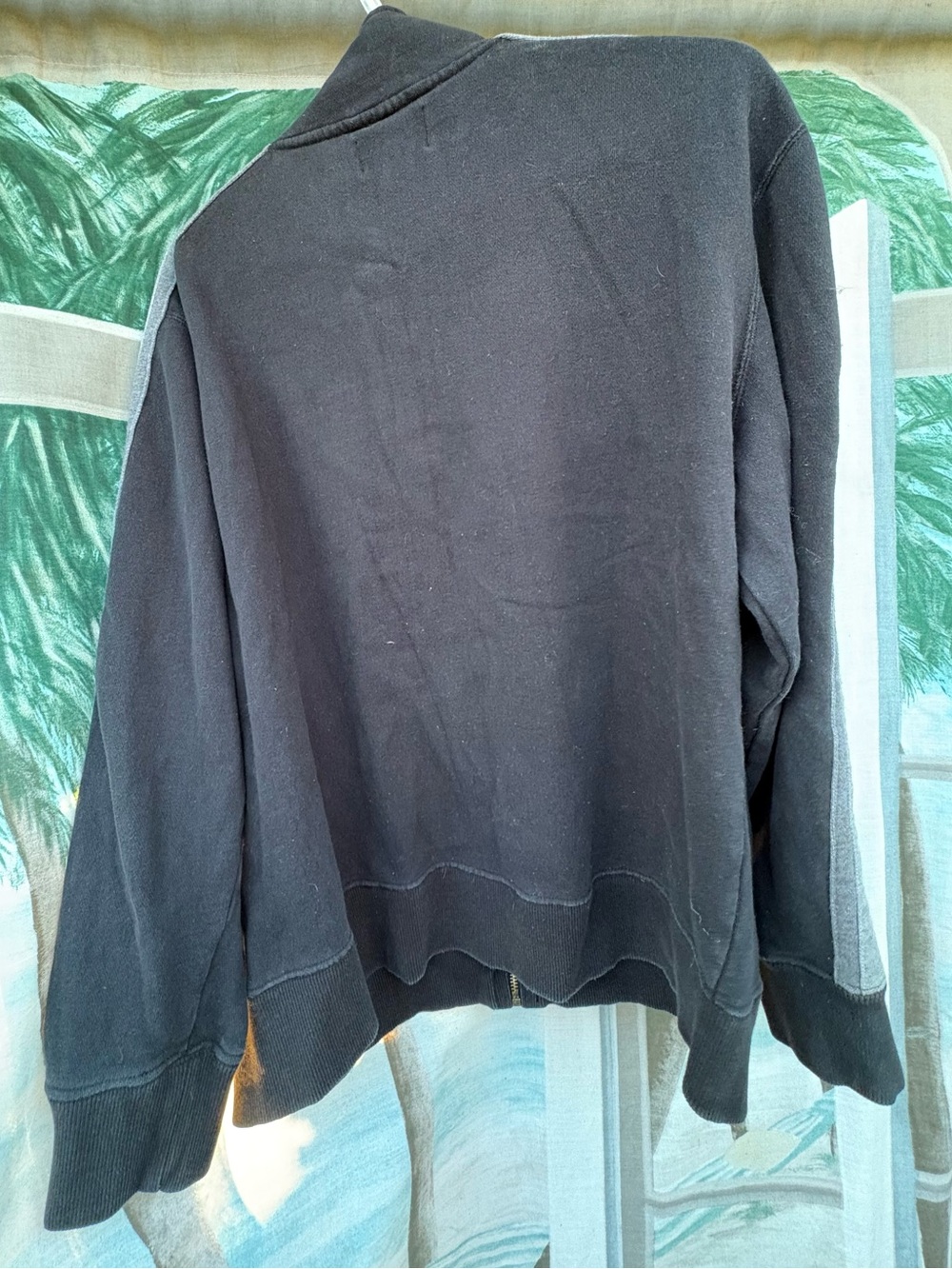 Vintage Roots mens Black and Gray Athletic Zip Jacket - Picture 6 of 6